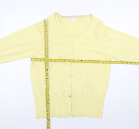 Linea Women’s Yellow 2XL Lightweight Knit Cardigan
