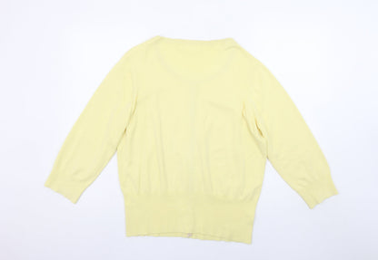 Linea Women’s Yellow 2XL Lightweight Knit Cardigan