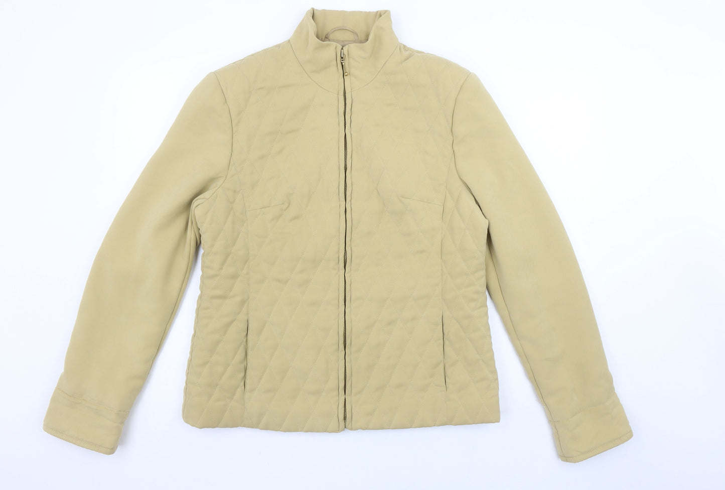 Womens UK Size 12 Fink Separates Beige Quilted Coat