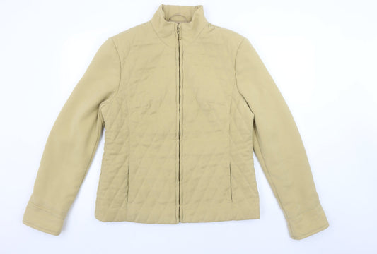 Womens UK Size 12 Fink Separates Beige Quilted Coat