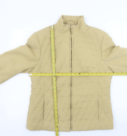 Womens UK Size 12 Fink Separates Beige Quilted Coat