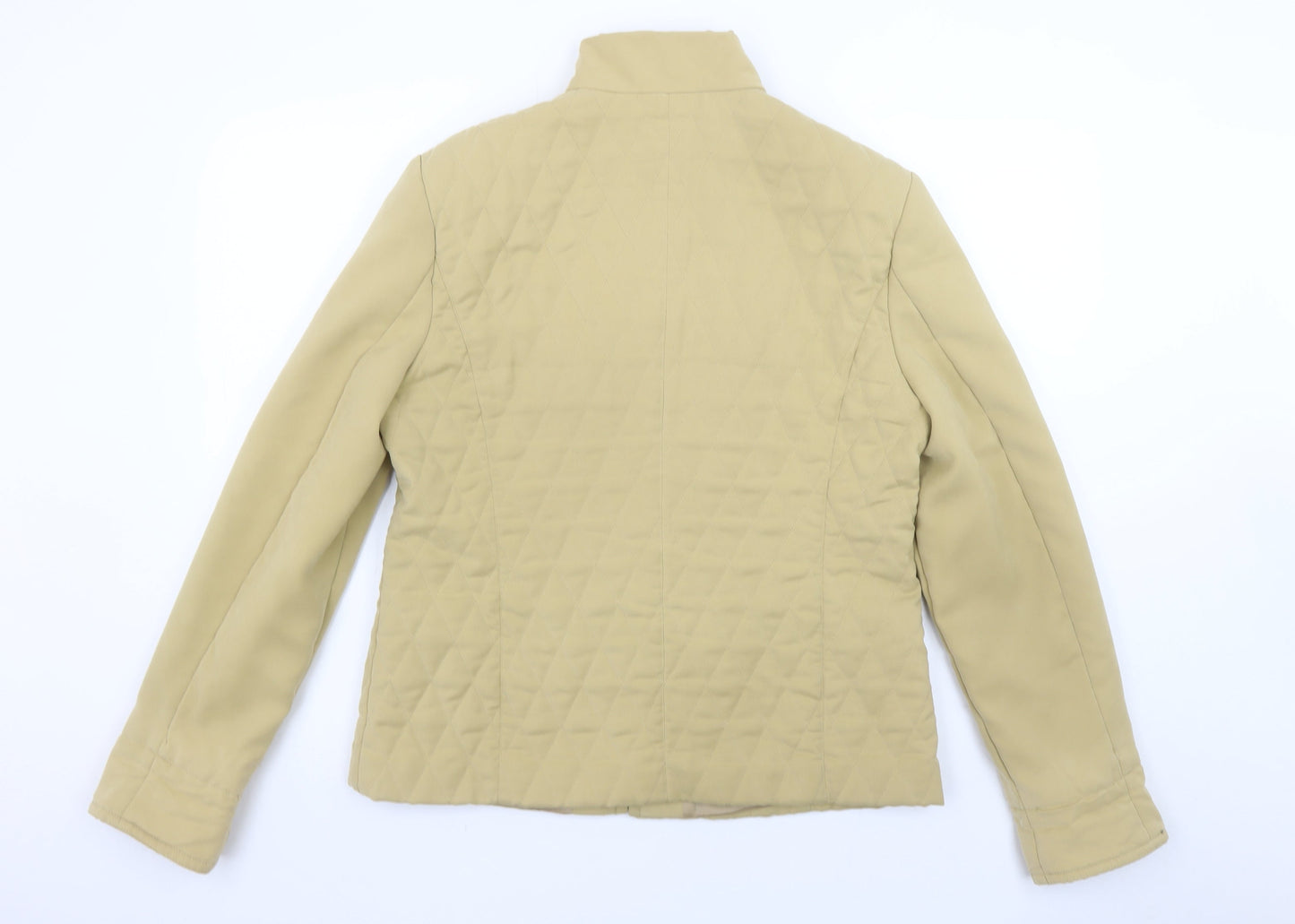 Womens UK Size 12 Fink Separates Beige Quilted Coat