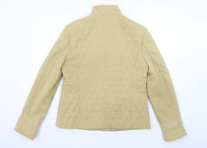 Womens UK Size 12 Fink Separates Beige Quilted Coat
