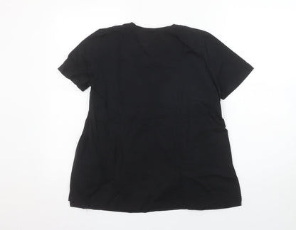 Womens UK Size 8 Zara Black Tunic Blouse