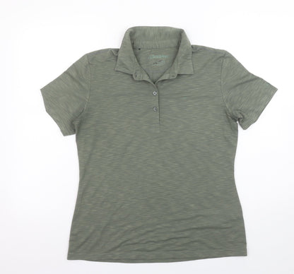 Womens UK Size M Schöffel Green Basic Polo