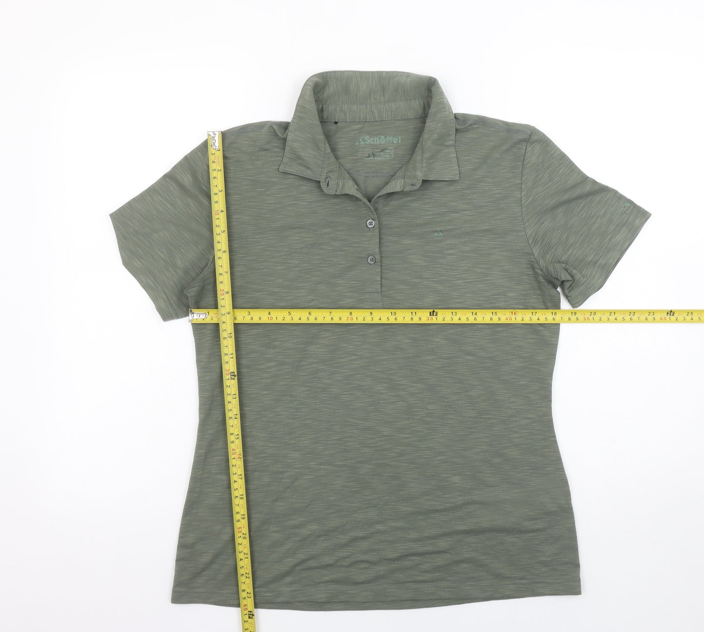 Womens UK Size M Schöffel Green Basic Polo