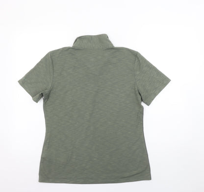 Womens UK Size M Schöffel Green Basic Polo