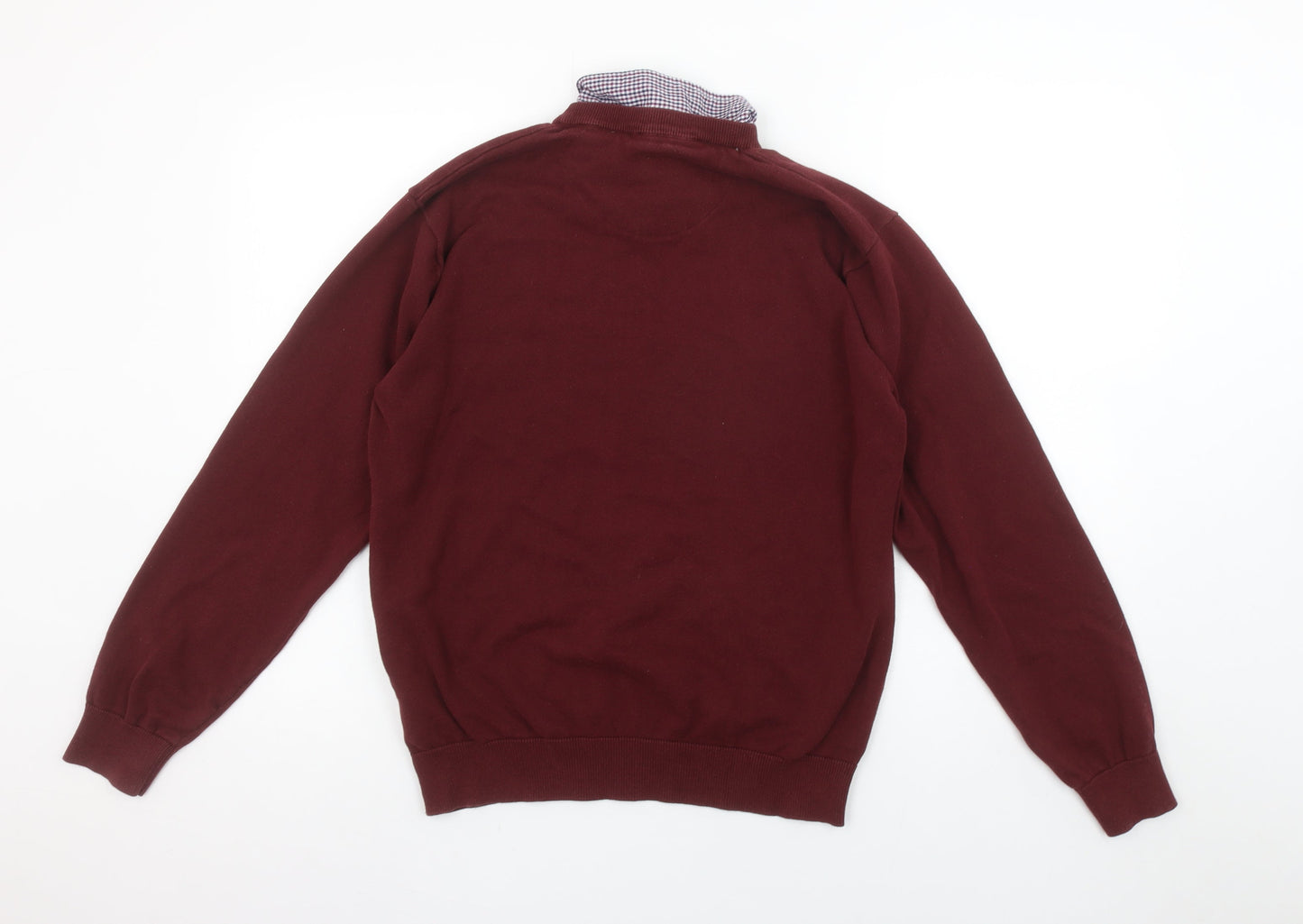 Mens UK Size M Pierre Cardin Red Pullover Jumper