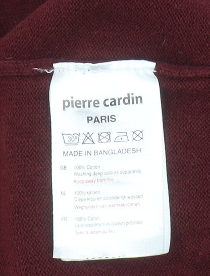Mens UK Size M Pierre Cardin Red Pullover Jumper