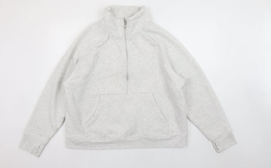 Womens UK Size 2XL Danskin Grey Pullover Sweatshirt