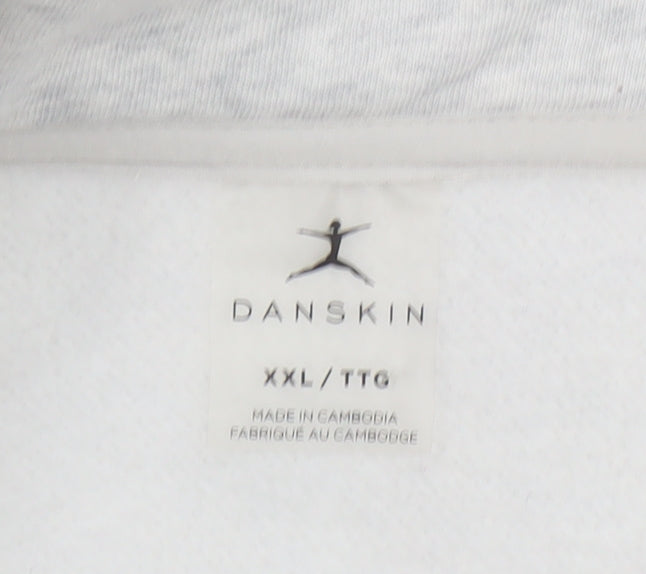 Womens UK Size 2XL Danskin Grey Pullover Sweatshirt