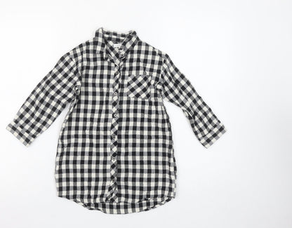 Girls UK Size 5 Years NEXT Black Basic Button-Up