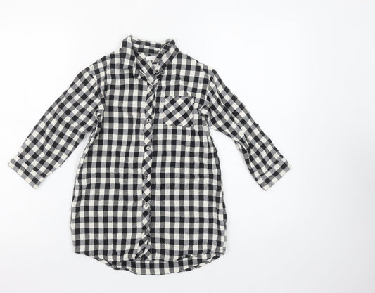 Girls UK Size 5 Years NEXT Black Basic Button-Up