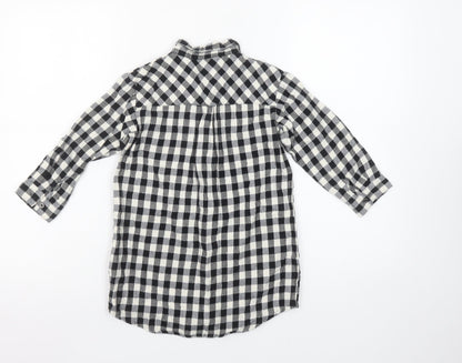 Girls UK Size 5 Years NEXT Black Basic Button-Up