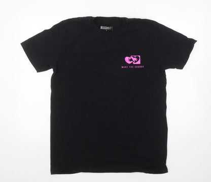 Womens UK Size S Missguided Black Basic T-Shirt