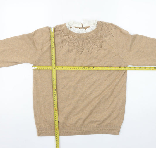 Womens UK Size 12 Springfield Beige Pullover Jumper