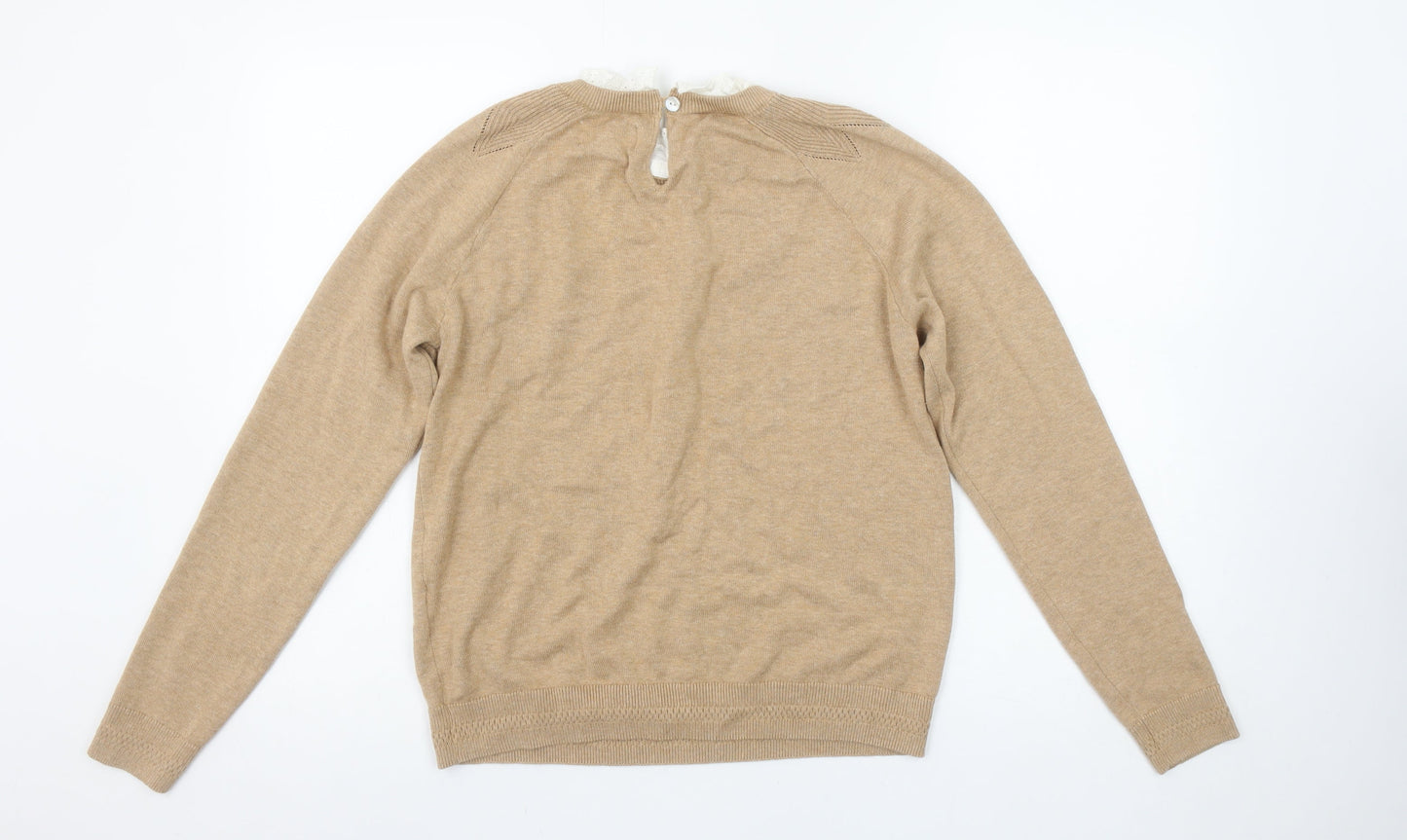 Womens UK Size 12 Springfield Beige Pullover Jumper