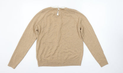 Womens UK Size 12 Springfield Beige Pullover Jumper