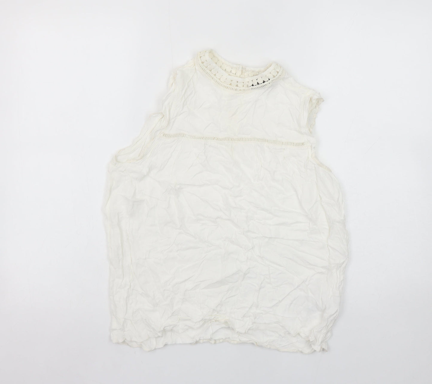 Womens UK Size 12 New Look White Camisole Blouse