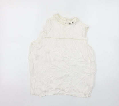 Womens UK Size 12 New Look White Camisole Blouse