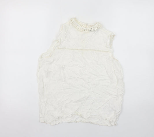 Womens UK Size 12 New Look White Camisole Blouse