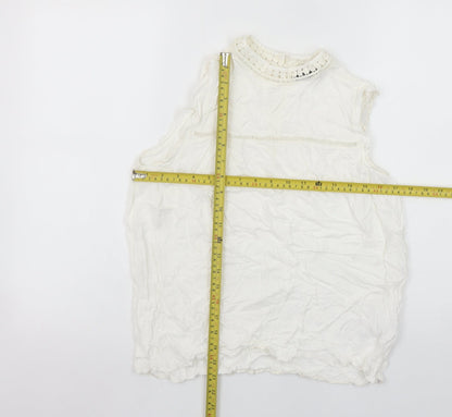 Womens UK Size 12 New Look White Camisole Blouse