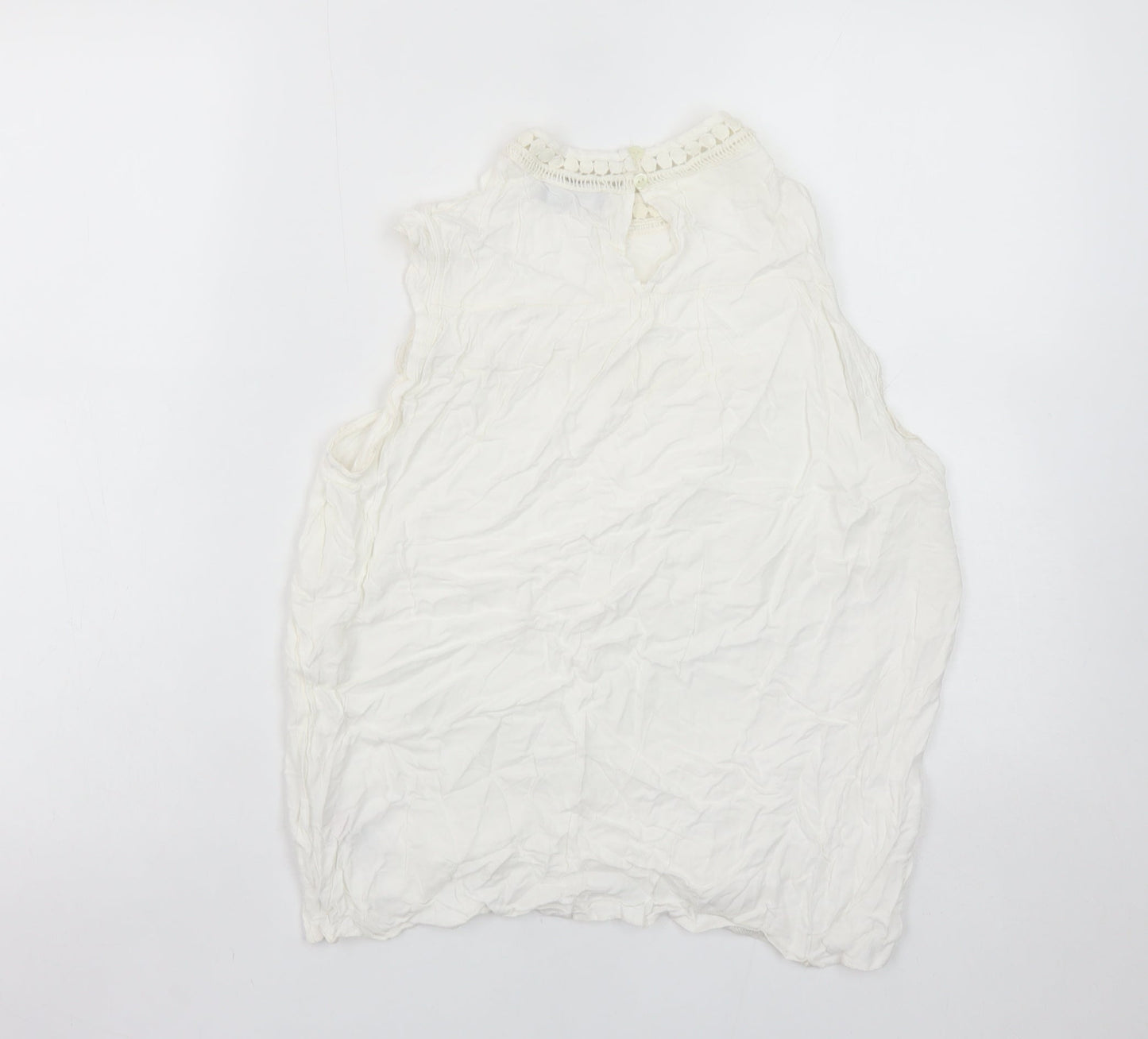 Womens UK Size 12 New Look White Camisole Blouse