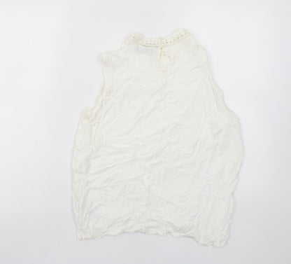 Womens UK Size 12 New Look White Camisole Blouse