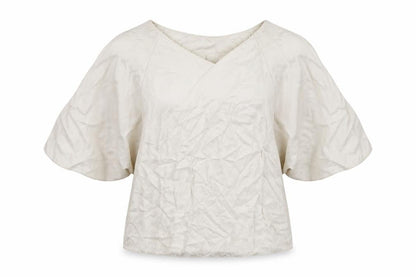 Womens UK Size 8 H&M Ivory Kimono Blouse