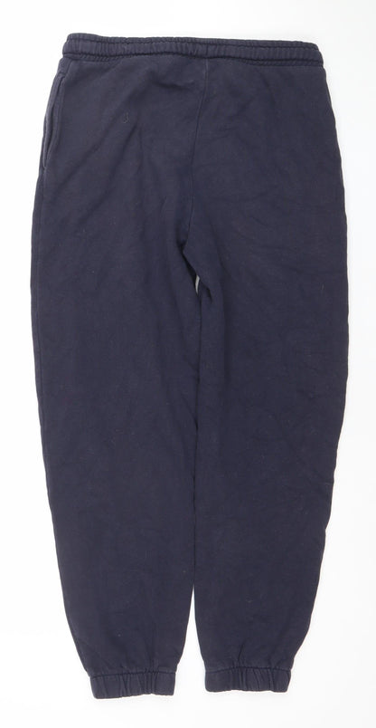 Marks and Spencer Boys Blue Cotton Jogger Sweatpants 13 Years