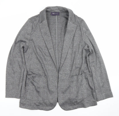Womens UK Size 14 Marks and Spencer Regular Grey Blazer