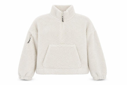 Womens UK Size S Bershka Beige Pullover Sweatshirt
