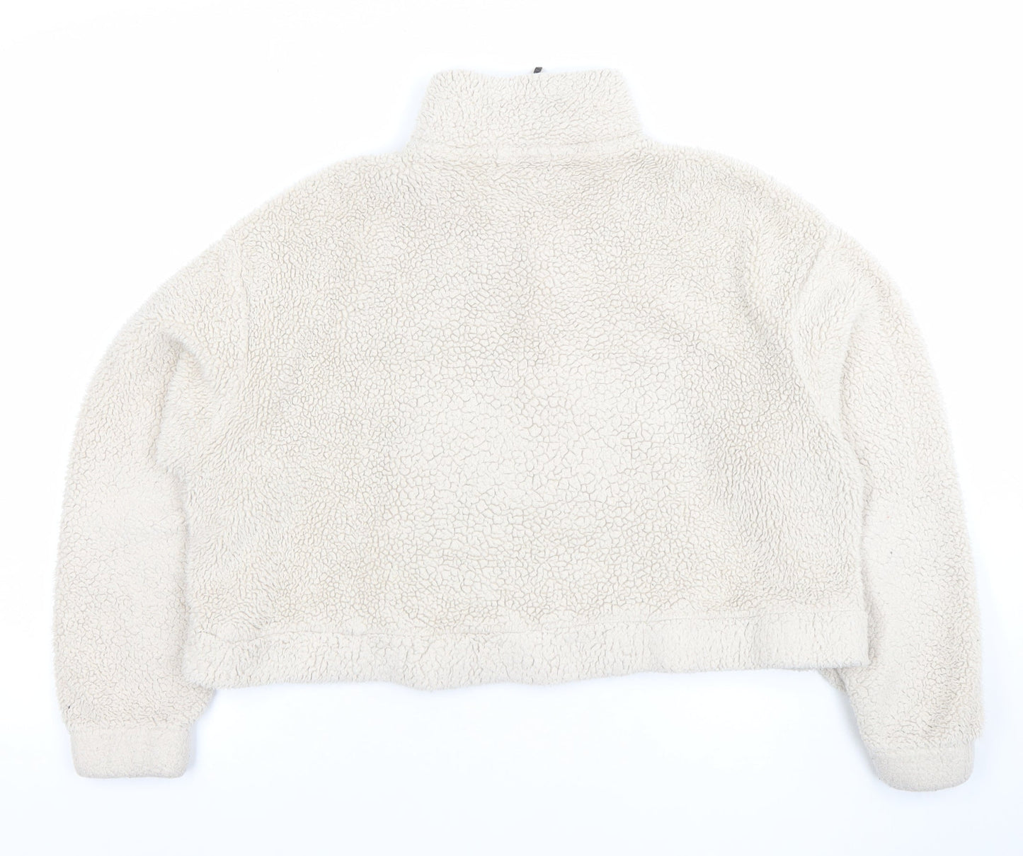 Womens UK Size S Bershka Beige Pullover Sweatshirt
