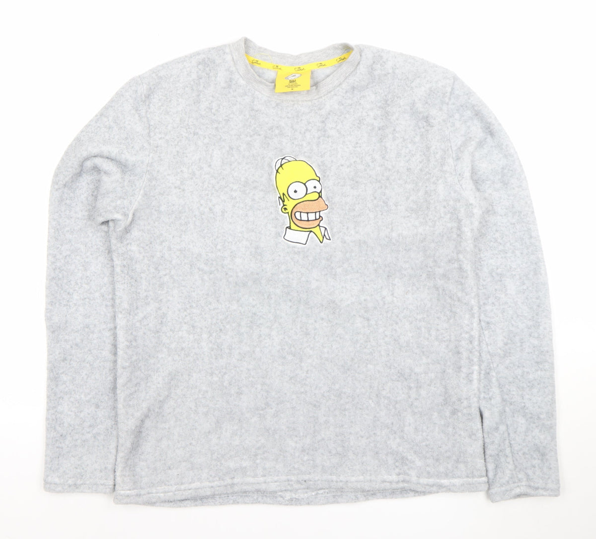 The Simpsons Men's Grey Long Sleeve Pyjama Top - Medium