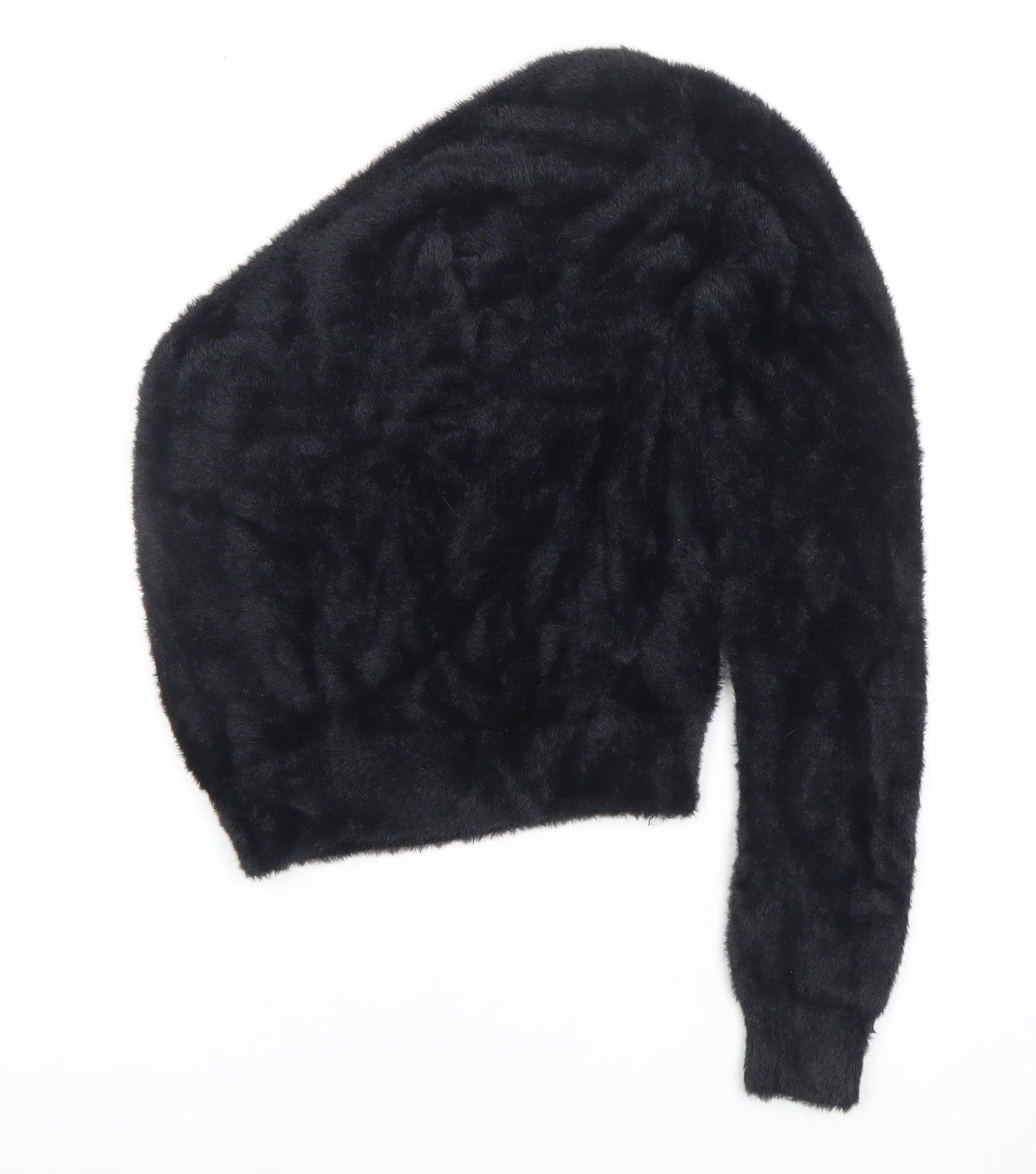 Womens UK Size S Mango Black Pullover Jumper