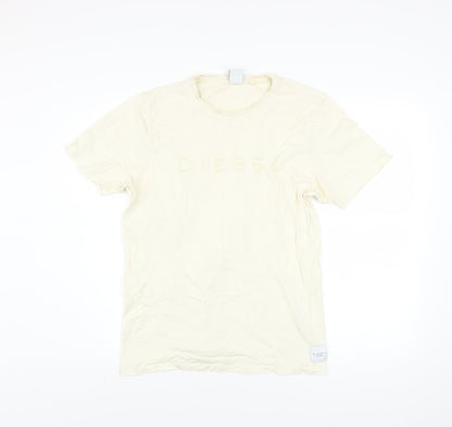 Mens UK Size M Diesel Ivory  T-Shirt