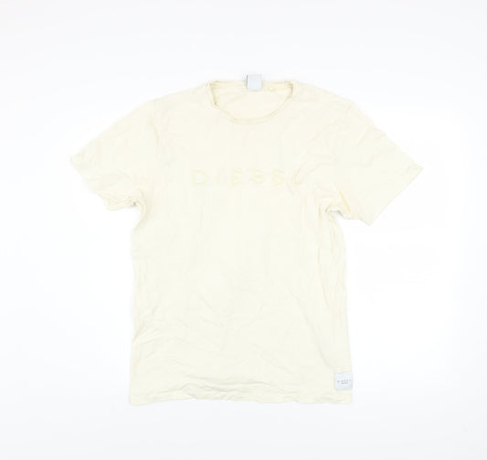 Mens UK Size M Diesel Ivory  T-Shirt