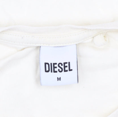 Mens UK Size M Diesel Ivory  T-Shirt