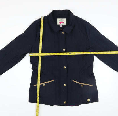 Womens UK Size 14 Paco Boutique Blue Quilted Coat