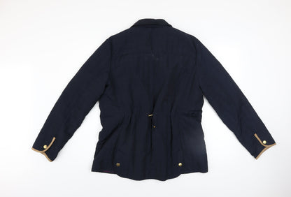 Womens UK Size 14 Paco Boutique Blue Quilted Coat