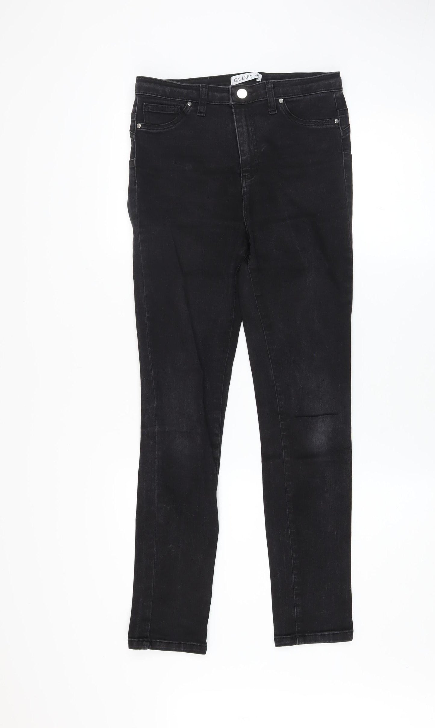 Womens UK Size 10 Gallery Slim Fit Skinny Black Jeans
