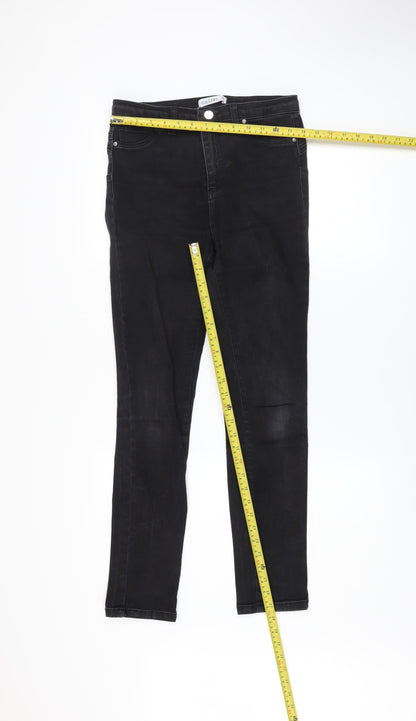 Womens UK Size 10 Gallery Slim Fit Skinny Black Jeans