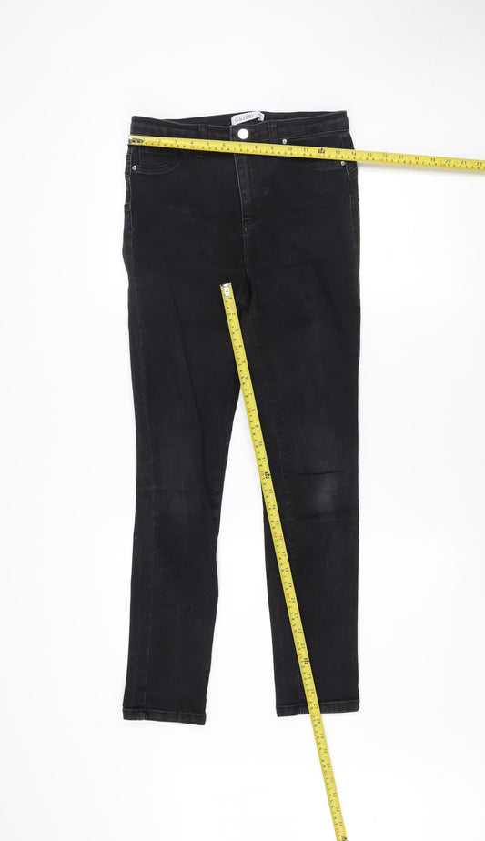 Womens UK Size 10 Gallery Slim Fit Skinny Black Jeans