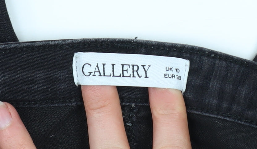 Womens UK Size 10 Gallery Slim Fit Skinny Black Jeans