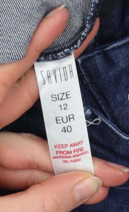 Womens UK Size 12 Savida Slim Fit Skinny Blue Jeans