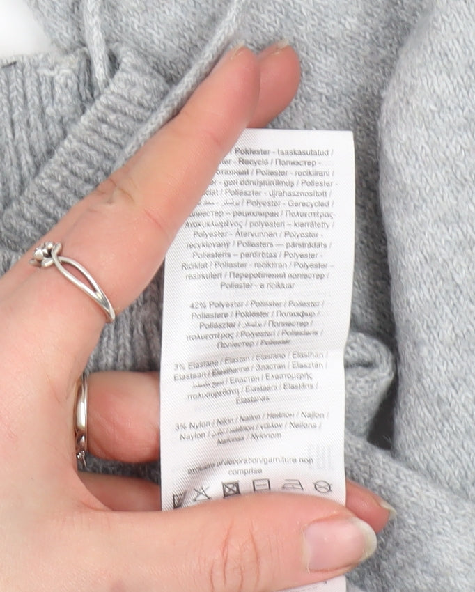 Womens UK Size S VERO MODA Grey Pullover Jumper