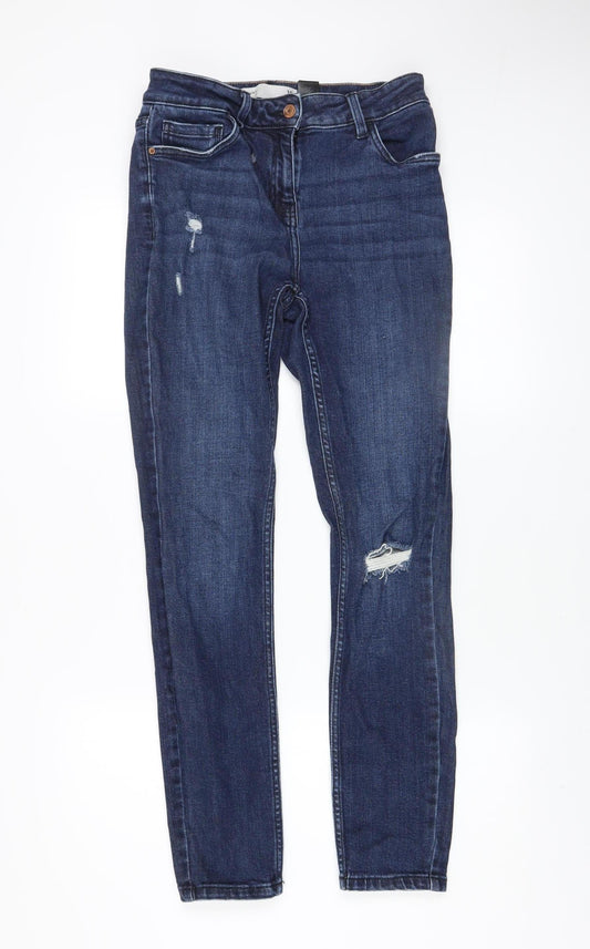 Womens UK Size 10L NEXT Slim Fit Skinny Blue Jeans