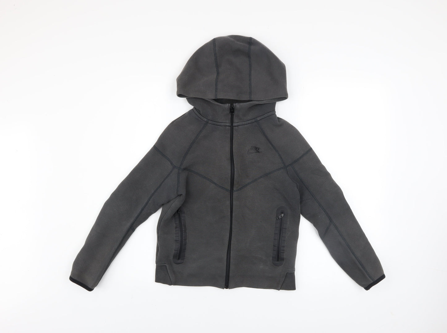 Boys UK Size M Nike Grey Full Zip Hoodie