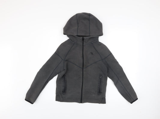 Boys UK Size M Nike Grey Full Zip Hoodie