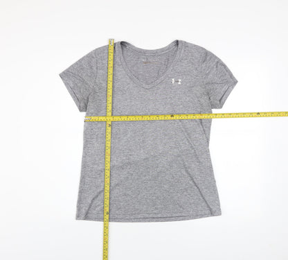 Mens UK Size M Under armour Grey Gym & Training Running & Jogging CrossFit T-Shi